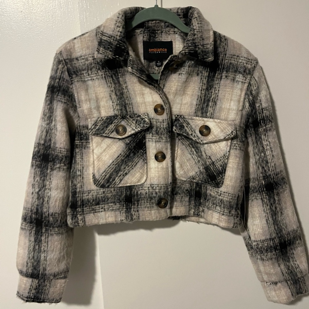 Ambiance Black and Cream Outerwear